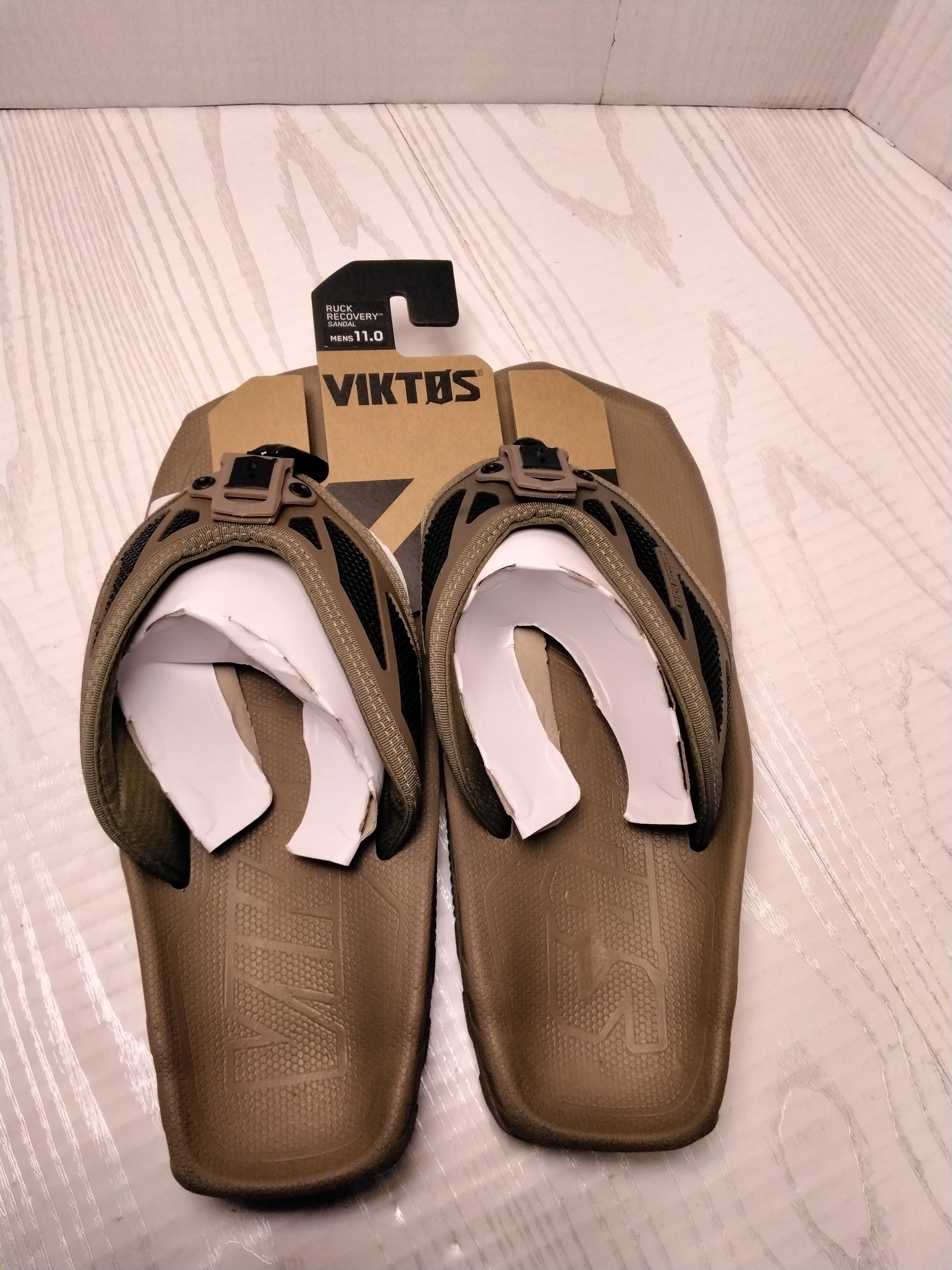 Viktos Men's Ruck Recovery Sandal, Size 11, Coyote (7870800527598)